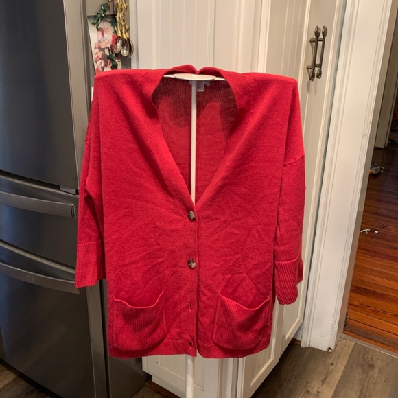 J jill  soft pocketed cardi. Fantastic combination of materials. - Picture 7 of 8